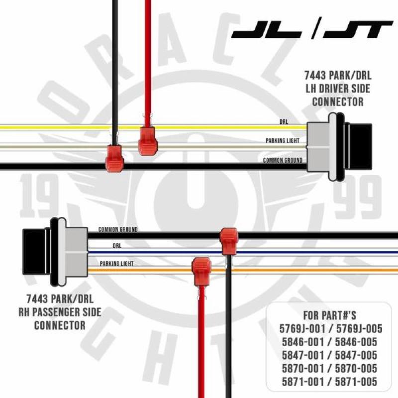 Oracle Pre-Runner Style LED Grille Kit for Jeep Wrangler JL - White - DTX Performance