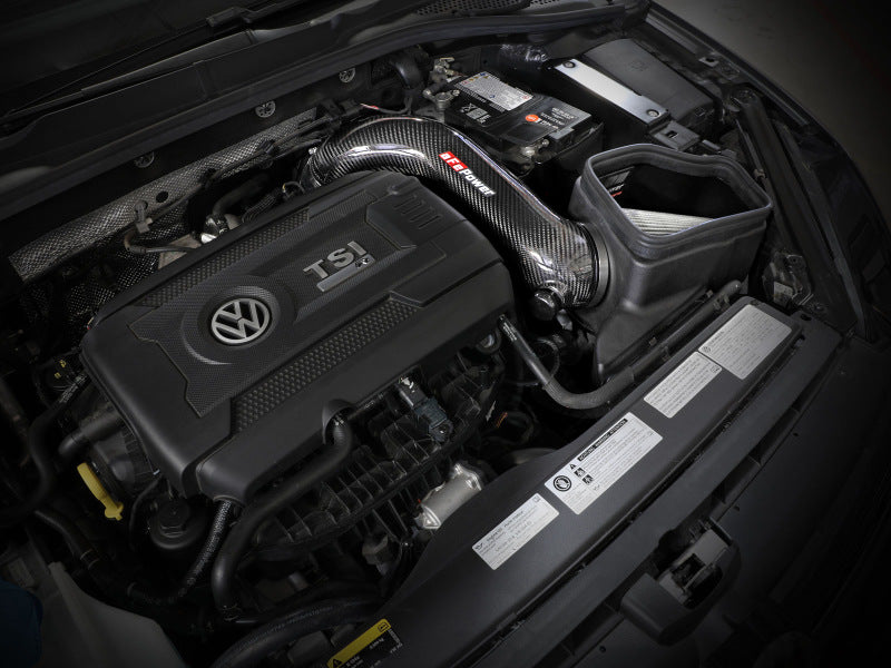 aFe 15-19 VW Golf R (MKVII) L4-2.0L (t) Track Series Carbon Fiber Intake System w/ Pro DRY S Filter - DTX Performance