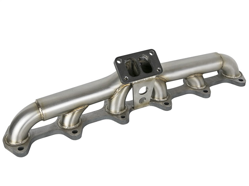 aFe Twisted Steel Header Turbo Manifold (T3) 98.5-02 Dodge Diesel Trucks L6 5.9L (td) - DTX Performance