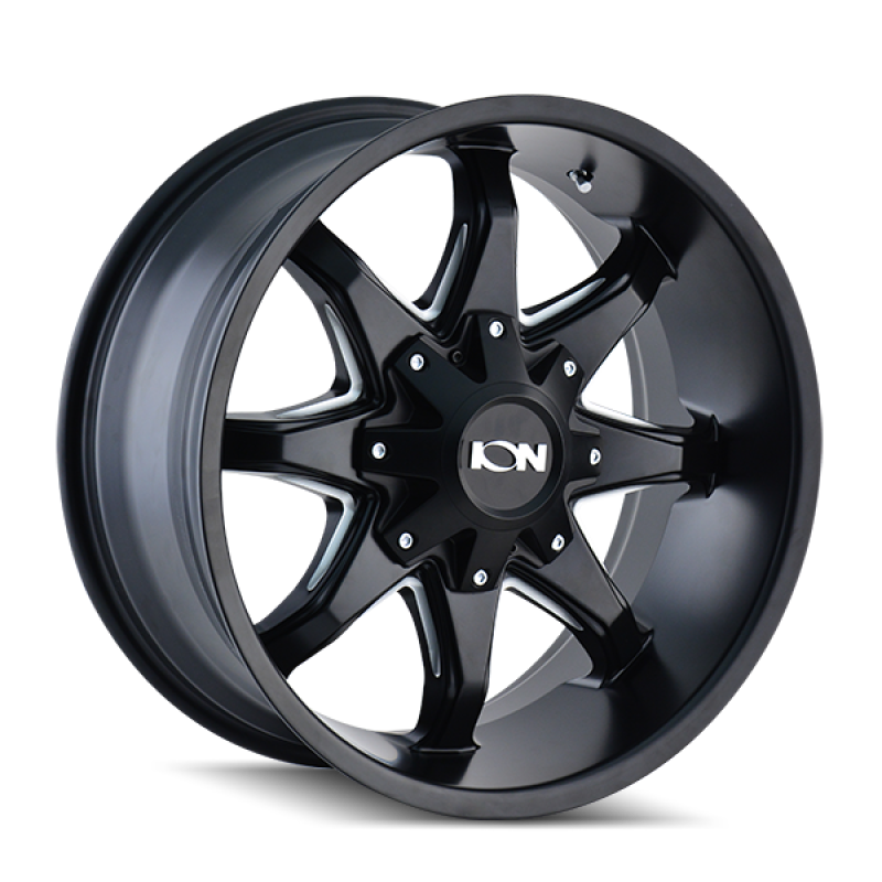 ION Type 181 20x12 / 6x135 BP / -44mm Offset / 106mm Hub Satin Black/Milled Spokes Wheel - DTX Performance