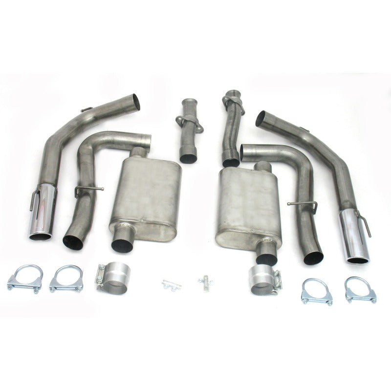 JBA 99-04 Ford Mustang Cobra IRS 4.6L 4V 409SS Dual Rear Exit Cat-Back Exhaust - DTX Performance