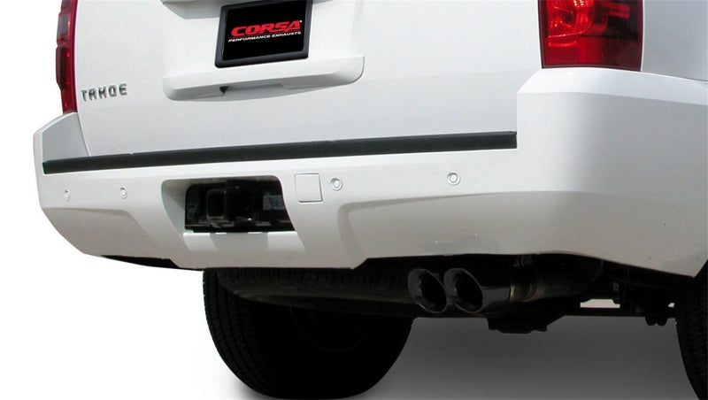 Corsa 07-08 Chevrolet Tahoe 5.3L V8 Black Sport Cat-Back Exhaust - DTX Performance