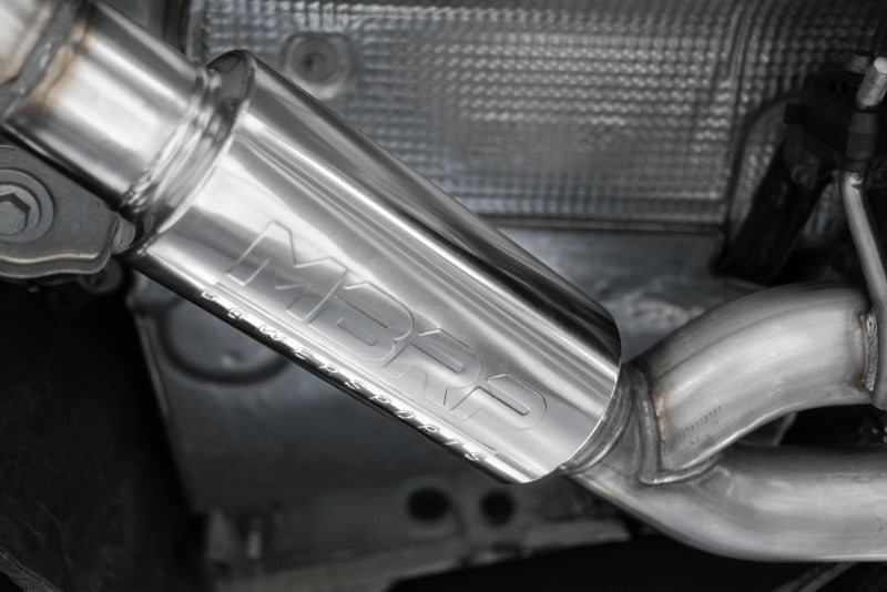 MBRP 18-21 Audi S5 Coupe/S4 Sedan T304 SS 2.5in Cat-Back Quad Rear Exit Exhaust - Carbon Fiber Tips - DTX Performance