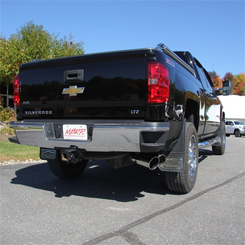 MBRP 11-15 Chevy/GMC 2500/3500 4in Filter Back Dual Outlet Single Side Alum Exhaust System - DTX Performance