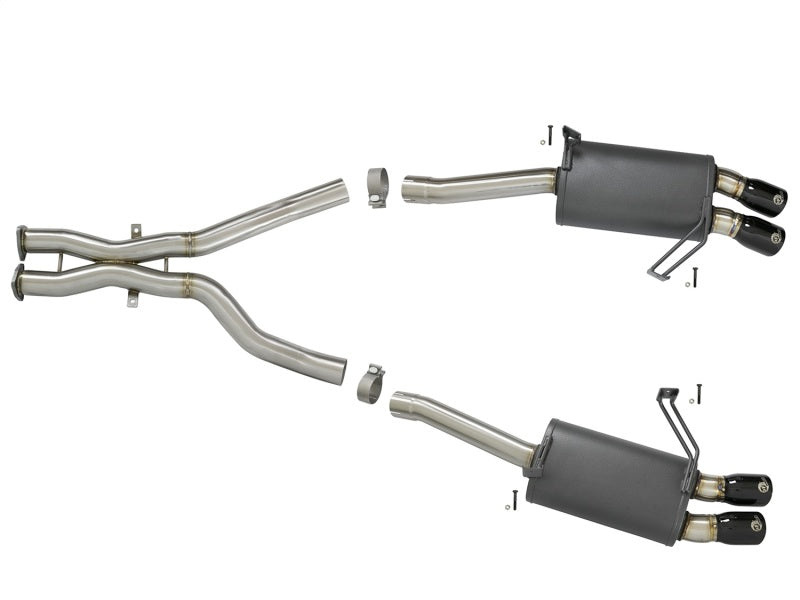 aFe MACH Force-Xp 2-1/2in 304 SS Cat-Back Exhaust w/ Black Tips 05-08 BMW Z4 M Coupe (E86) L6 3.2L - DTX Performance