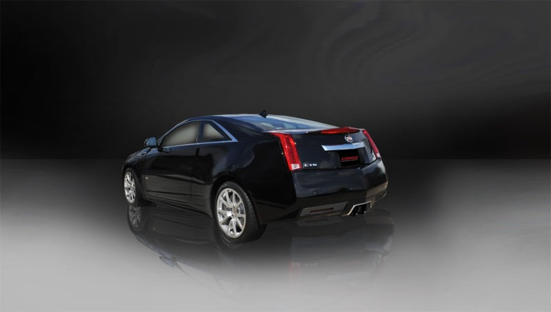 Corsa 11-13 Cadillac CTS Coupe V 6.2L V8 Black Sport Axle-Back Exhaust - DTX Performance