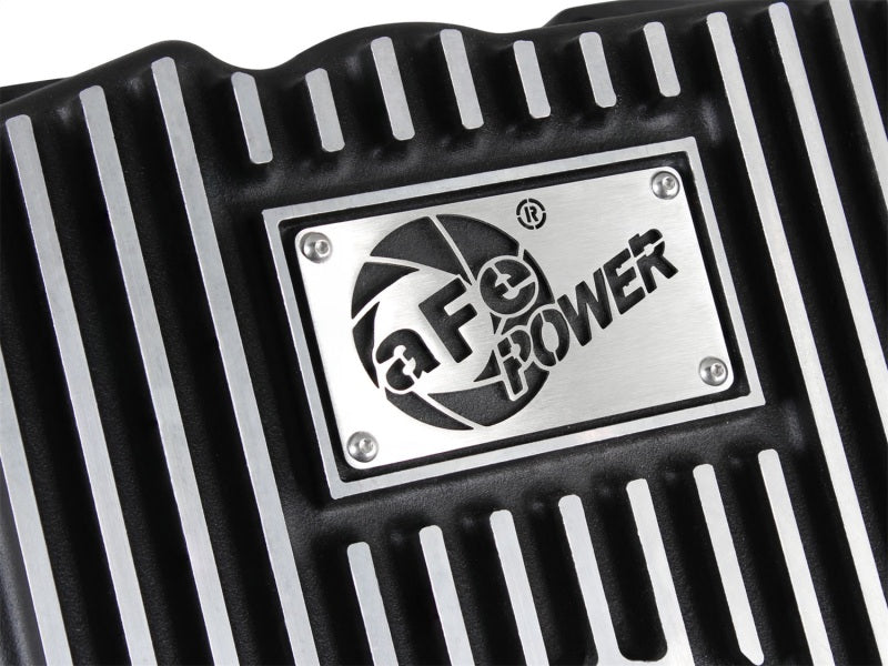 aFe Transmission Pan (Black w/ Machined Fins) GM Trucks 99-16 (4L60-E/4L60E/4L65E/4L70E/4L75E) - DTX Performance