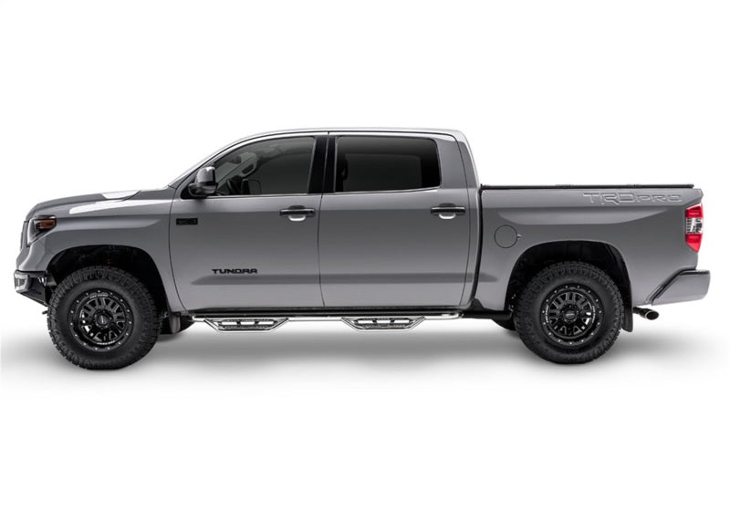 N-Fab Podium SS 2019 Chevy/GMC 1500 Crew Cab - Cab Length - Polished Stainless - 3in - DTX Performance