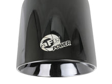 Load image into Gallery viewer, aFe MACH Force-Xp 409 SS Clamp-On Exhaust Tip 2.5in. Inlet / 4.5in. Outlet / 9in. L - Black - DTX Performance