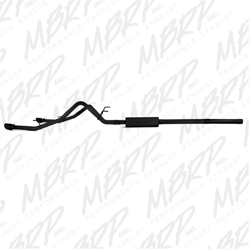 MBRP 09-14 Dodge Ram 1500 5.7L Cat-Back Dual Split Rear (Through Stock Bumper) AL - Black - DTX Performance