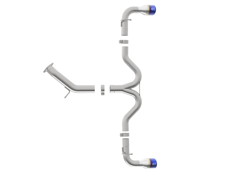 aFe Takeda 3-2.5in 304SS Axle-Back Exh Sys w/Blue Flame Tip 2018 Hyundai Elantra GT Sport I4-1.6L(t) - DTX Performance