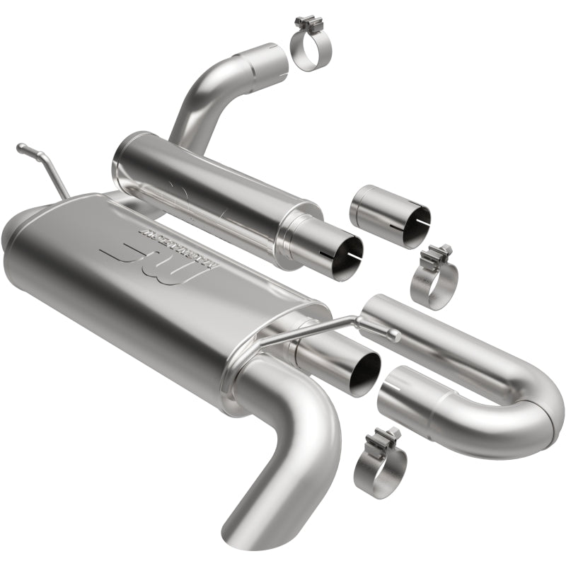 MagnaFlow 18-23 Jeep Wrangler JL 2.0L/3.6L Overland Series Axle-Back Exhaust - DTX Performance