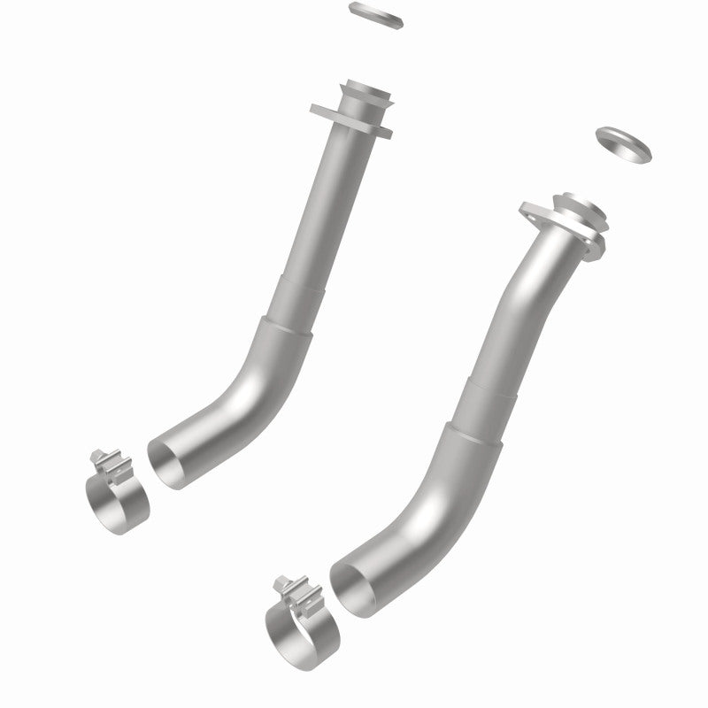 MagnaFlow 66-72 Chevy C10 Pickup V8 2-Piece Front Exhuast Pipe Kit (2in Tubing/Clamps/Inlet Flanges) - DTX Performance