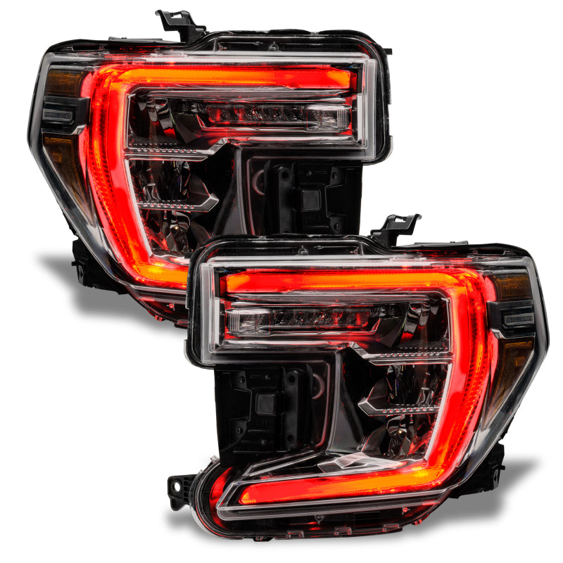 Oracle 19-21 GMC Sierra 1500 RGB+W Headlight DRL Upgrade Kit - ColorSHIFT w/o Controller - DTX Performance