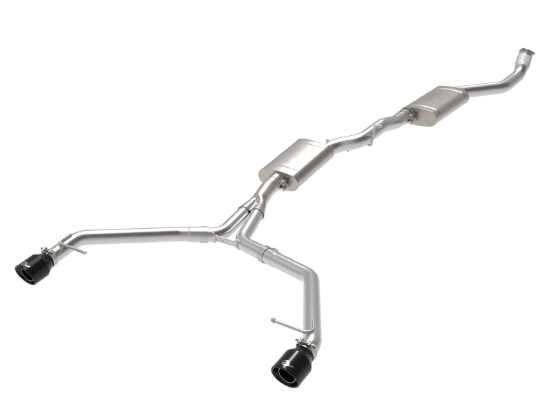 afe MACH Force-Xp 13-16 Audi Allroad L4 SS Cat-Back Exhaust w/Black Tips - DTX Performance