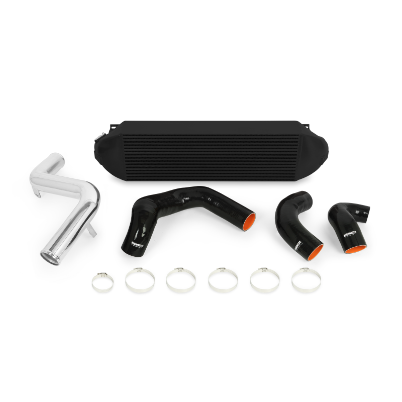 Mishimoto 2013+ Ford Focus ST Black Intercooler w/ Polished Pipes - DTX Performance