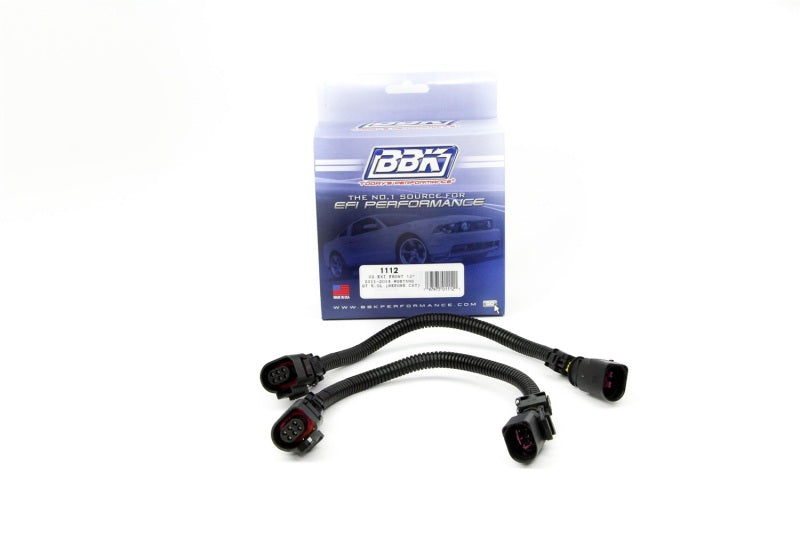 BBK 11-14 Mustang GT Front O2 Sensor Wire Harness Extensions 12 (pair) - DTX Performance