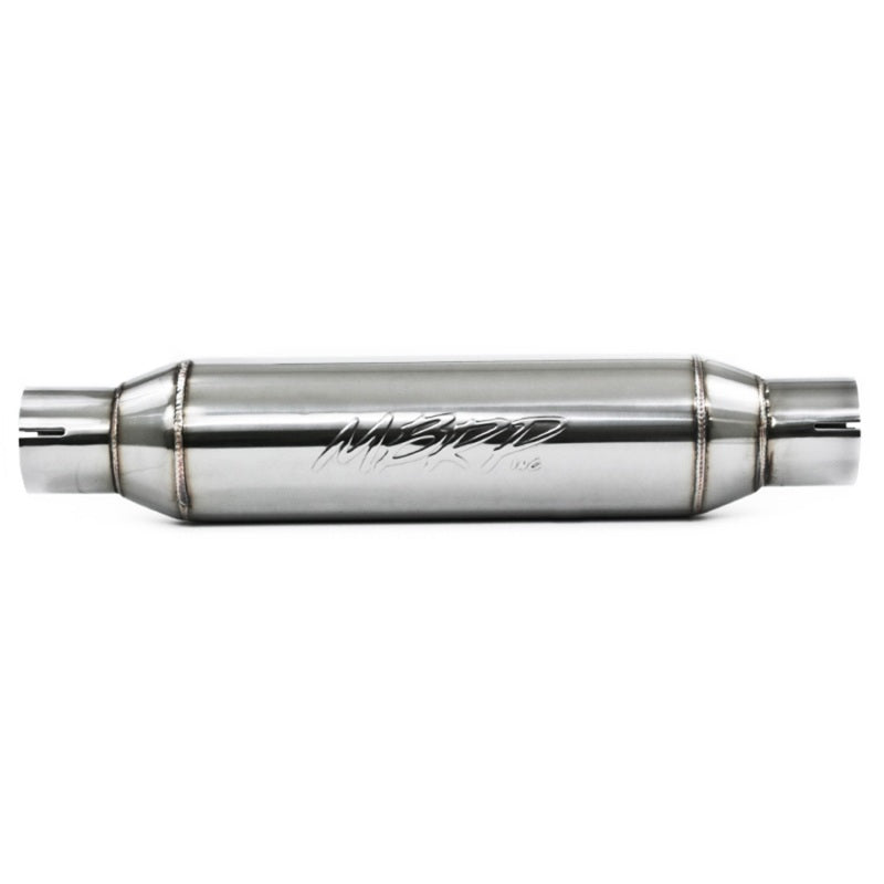 MBRP Universal Resonator 2.5in inlet/outlet 16in body 20in overall T304 - DTX Performance