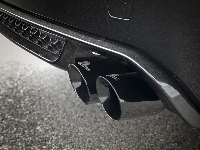 aFe MACH Force-Xp 3.5in. 304 SS C/B Exhaust System 15-18 BMW X5 M (F85) V8-4.4L (tt) - Black Tip - DTX Performance