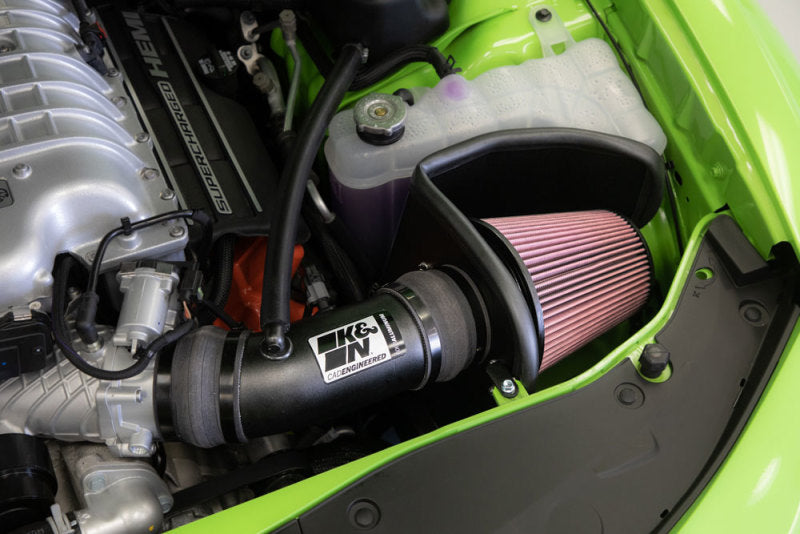 K&N 2017 Dodge Challenger Hellcat SC V8-6.2L F/l Typhoon Air Intake - DTX Performance