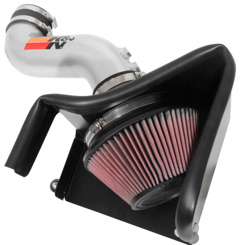 K&N 15-18 Hyundai Sonata L4-2.4L F/I Silver Typhoon Short Ram Intake - DTX Performance