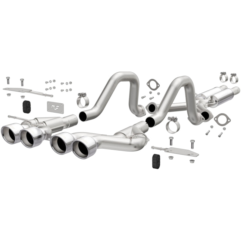 Magnaflow 00-04 Chev Corvette V8 5.7L Comp Series Quad Ctr Rr Exit SS Cat-Back Perf Exhaust - DTX Performance