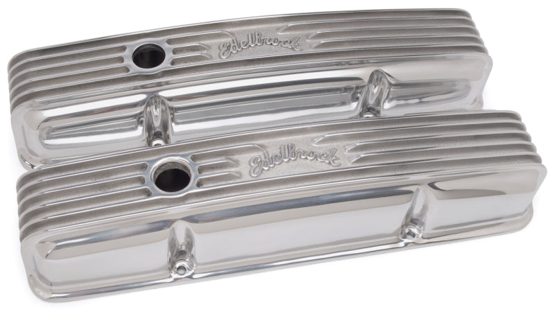 Edelbrock Valve Cover Classic Series Chevrolet 1959-1986 262-400 CI V8 Polshed - DTX Performance