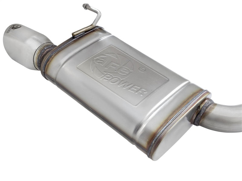 aFe MACHForce XP Exhausts Cat-Back SS-304 EXH w/ Polished Tips 15-16 Ford Mustang EcoBoost 2.3L (t) - DTX Performance