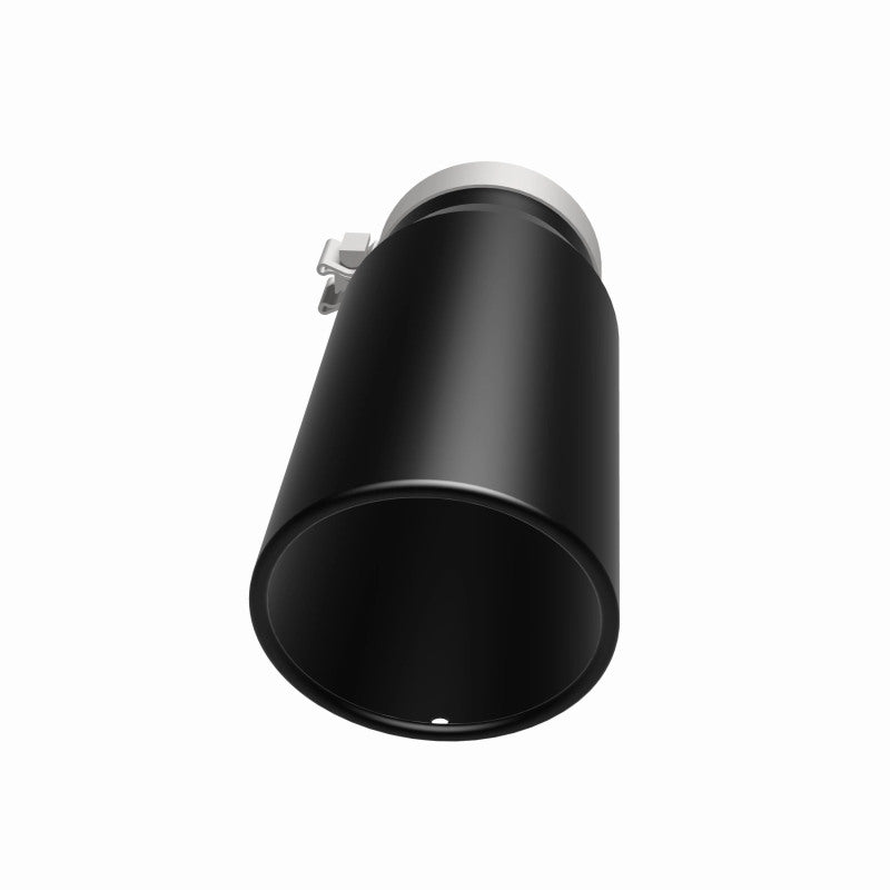 MagnaFlow Tip Stainless Black Coated Single Wall Round Single Outlet 5in Dia 4in Inlet 13in L - DTX Performance