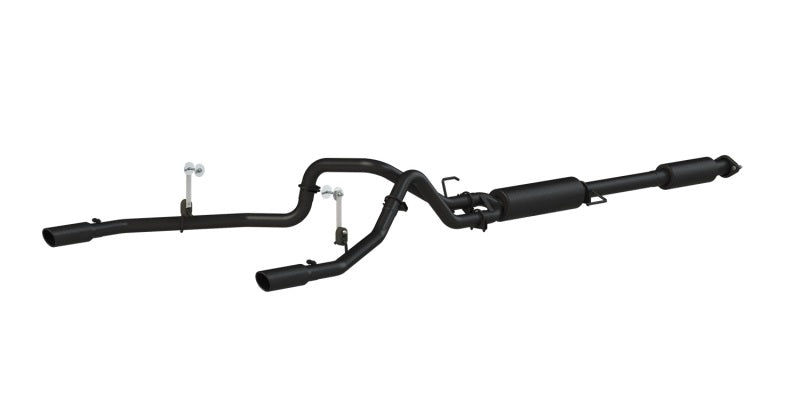 MBRP 2015 Ford F-150 5.0L 3in Cat Back Dual Split Rear Exit Black Exhaust System - DTX Performance