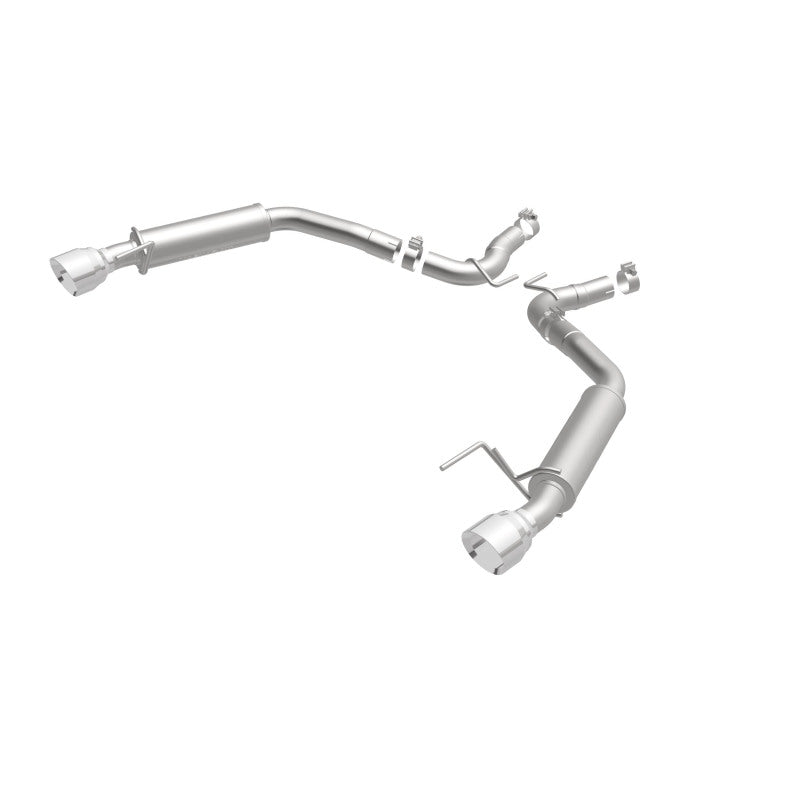 MagnaFlow Axle Back, SS, 2.5in, Competition, Dual Split Polish 4.5in Tip 2015 Ford Mustang Ecoboost - DTX Performance