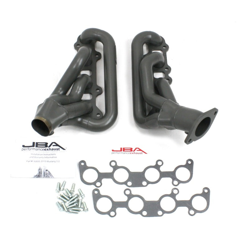 JBA 15-20 Ford Mustang 5.0L Coyote 1-3/4in Primary Ti Ctd Cat4Ward Header - DTX Performance