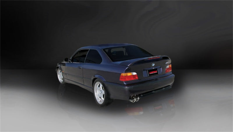 Corsa 92-09 BMW 325i/is Coupe E36 Polished Sport Cat-Back Exhaust - DTX Performance