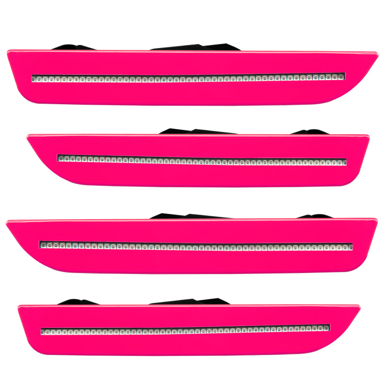 Oracle 10-14 Ford Mustang Concept Sidemarker Set - Clear - Performance Pink Metallic (P7) - DTX Performance