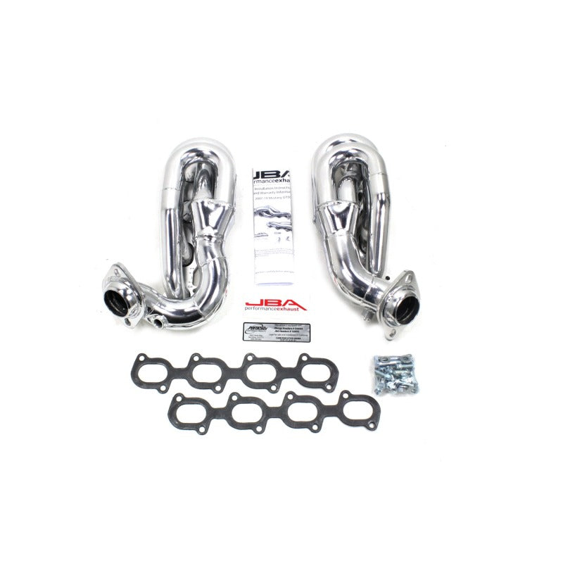 JBA 07-14 Ford GT500 5.4/5.8L 4V 1-5/8in Primary Silver Ctd Cat4Ward Header - DTX Performance