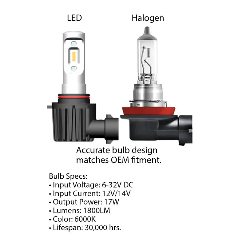 Oracle 9006 - VSeries LED Headlight Bulb Conversion Kit - 6000K - DTX Performance