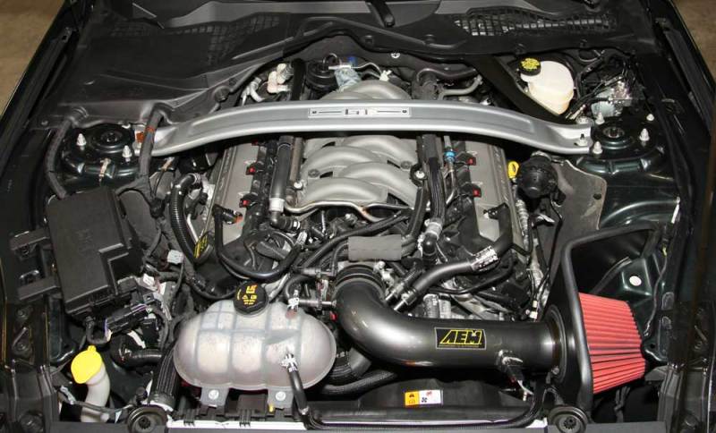 AEM 2015 Ford Mustang GT 5.0L V8 - Cold Air Intake System - Gunmetal Gray - DTX Performance