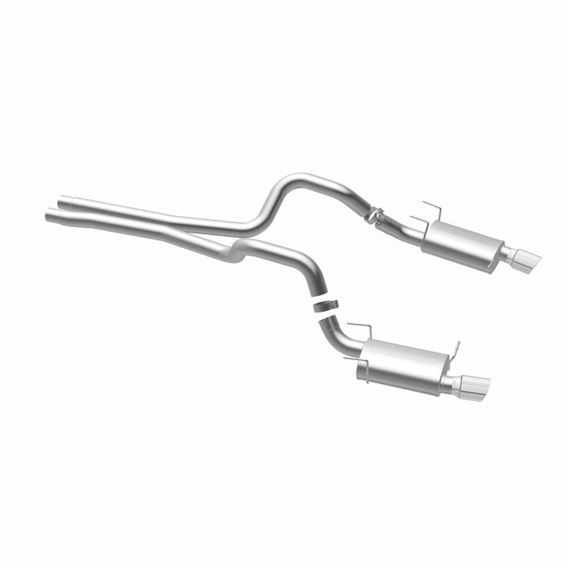 MagnaFlow 13 Ford Mustang Dual Split Rear Exit Stainless Cat Back Performance Exhaust (Street) - DTX Performance