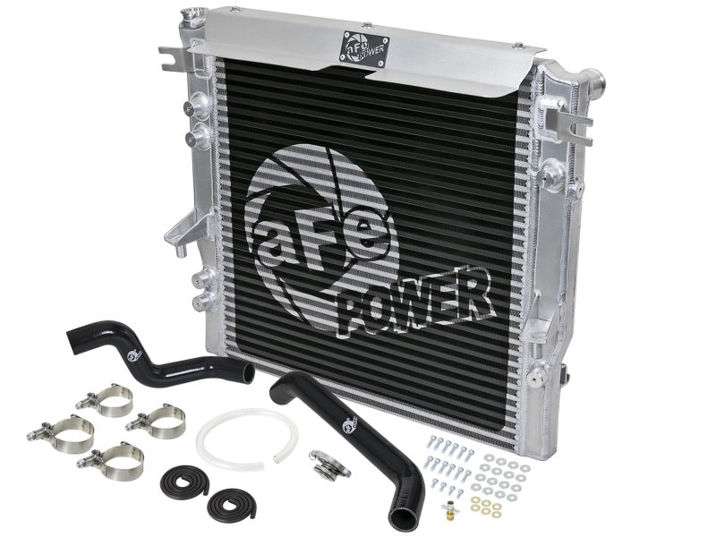 aFe BladeRunner GT Series Bar and Plate Radiator w/ Black Hoses 07-11 Jeep Wrangler (JK) V6 3.8L - DTX Performance