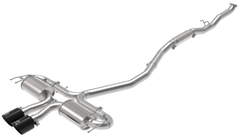 aFe Takeda 3in 304 SS Cat-Back Exhaust System w/Black Tips 17-20 Honda Civic Sport L4-1.5L (t) - DTX Performance