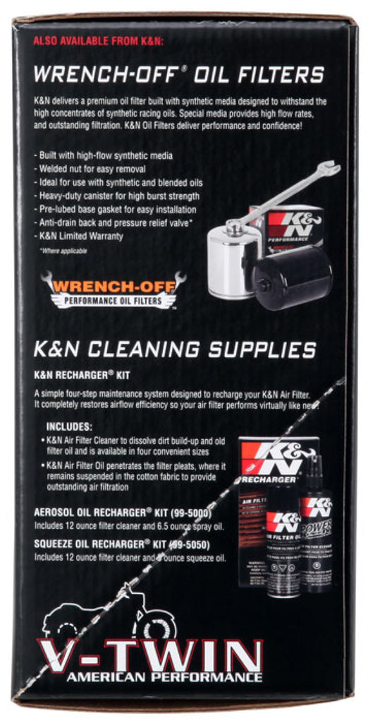 K&N 2017 Harley-Davidson H/D Touring Models Aircharger Performance Intake - Black - DTX Performance