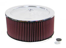 Load image into Gallery viewer, K&amp;N 14in. Red Custom Air Cleaner Assembly - 5.125in. Flange x 11in OD x 7.25in. H w/Vent - DTX Performance