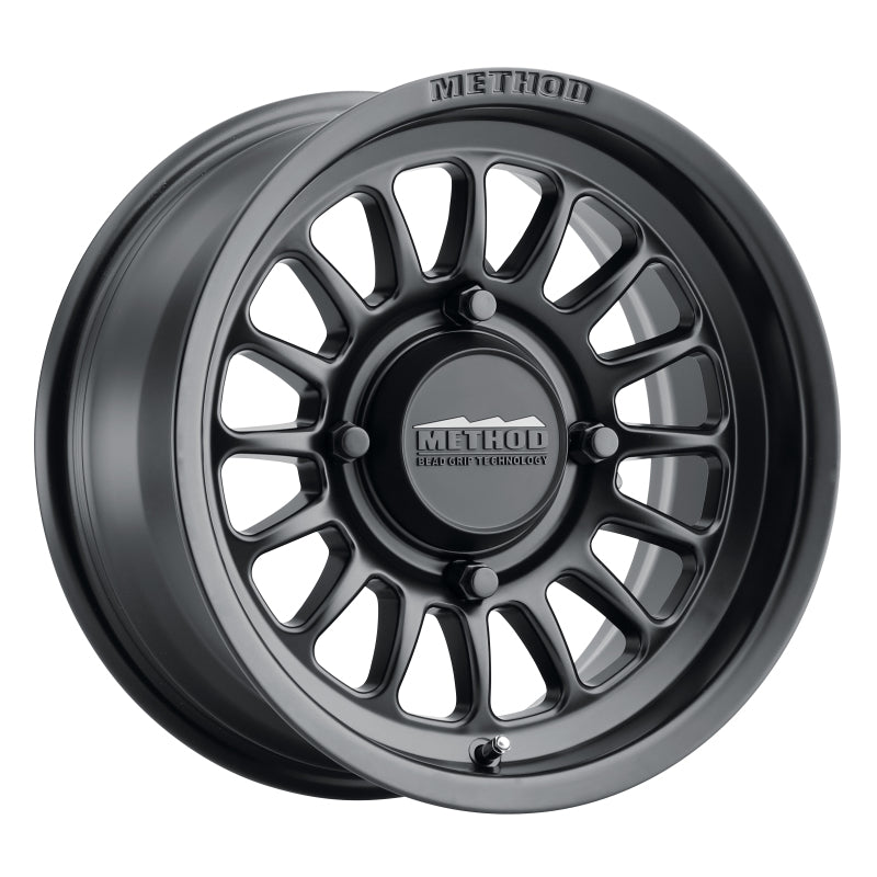 Method MR411 Bead Grip 15x7 / 5+2/38mm Offset / 4x136 / 106.25mm CB Matte Black Wheel - DTX Performance