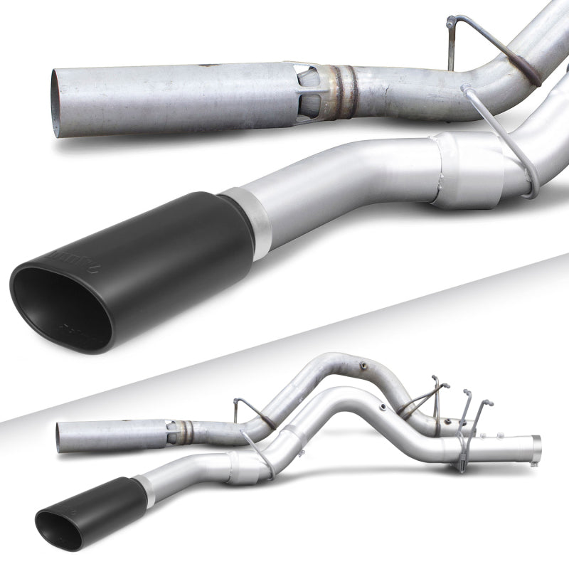 Banks Power 17+ GM Duramax L5P 2500/3500 Monster Exhaust System - SS Single Exhaust w/ Black Tip - DTX Performance