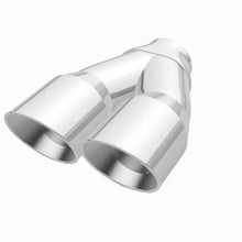 Load image into Gallery viewer, MagnaFlow Double Wall 3in Dual Round Polished Tip 2.25in Inlet - DTX Performance