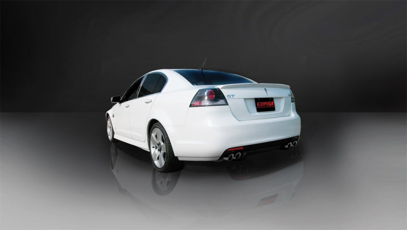 Corsa 08-09 Pontiac G8 GXP 6.0L V8 Polished Sport Cat-Back + XO Exhaust - DTX Performance