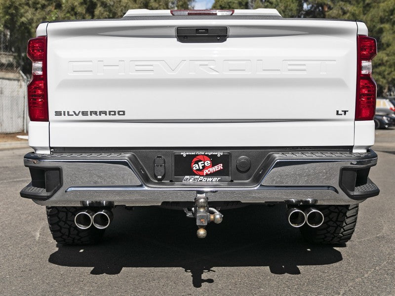 aFe Gemini XV 3in 304 SS Cat-Back Exhaust w/ Cutout 19-21 GM Silverado/Sierra 1500 V8- w/ Black Tips - DTX Performance