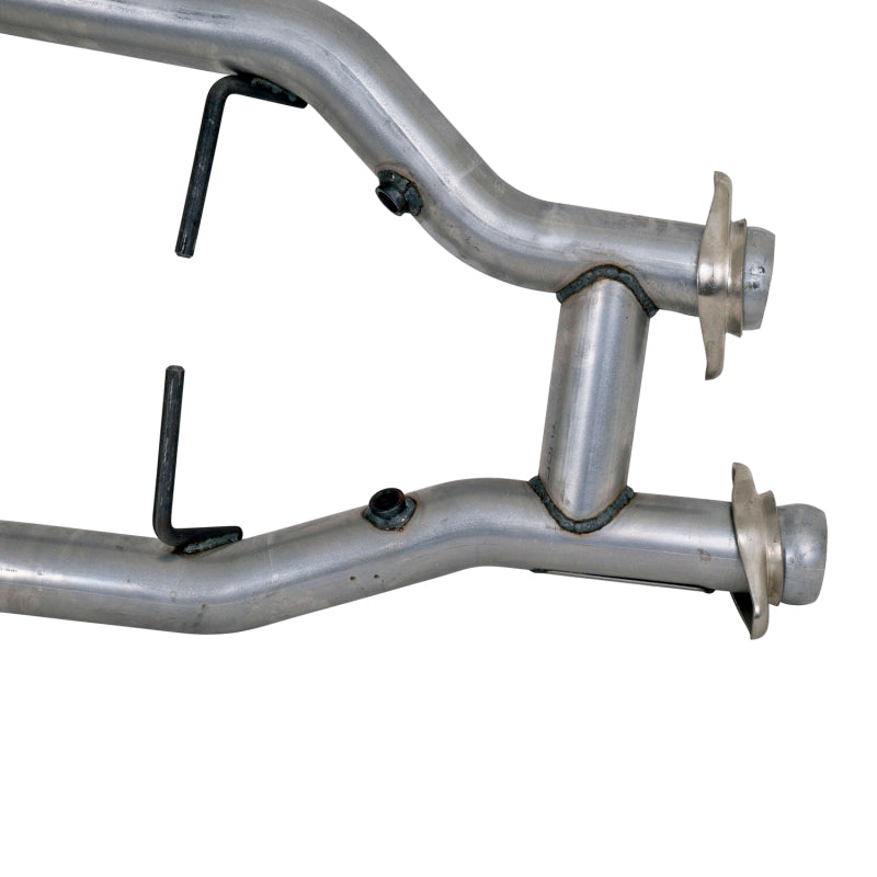 BBK 96-04 Mustang 4.6 GT / Cobra Short Mid H Pipe w Catalytic Converters 2-1/2 For Long Tube Headers - DTX Performance