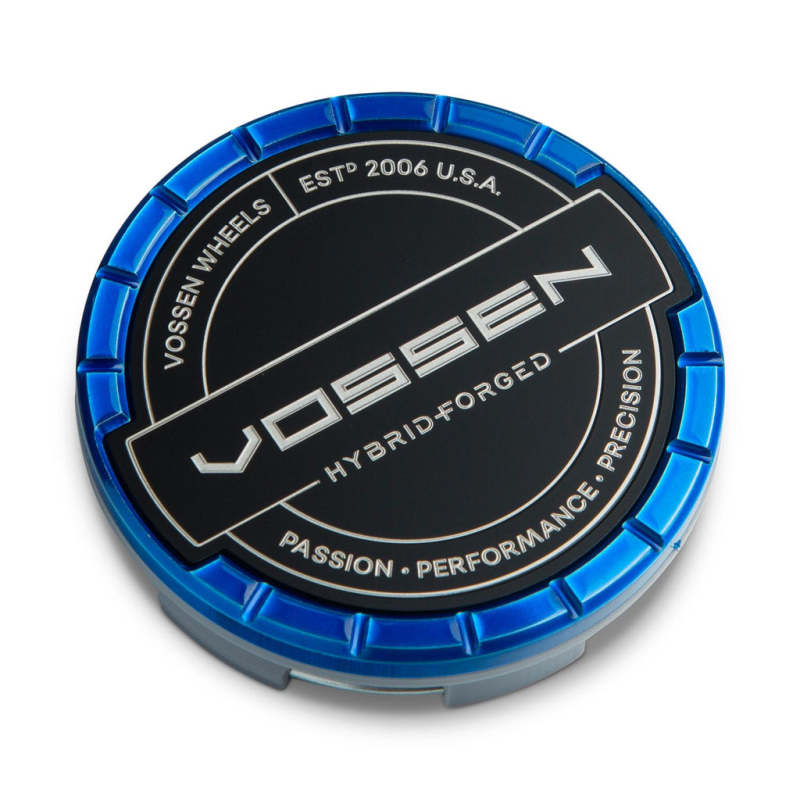 Vossen Billet Sport Cap - Large - Hybrid Forged - Fountain Blue - DTX Performance