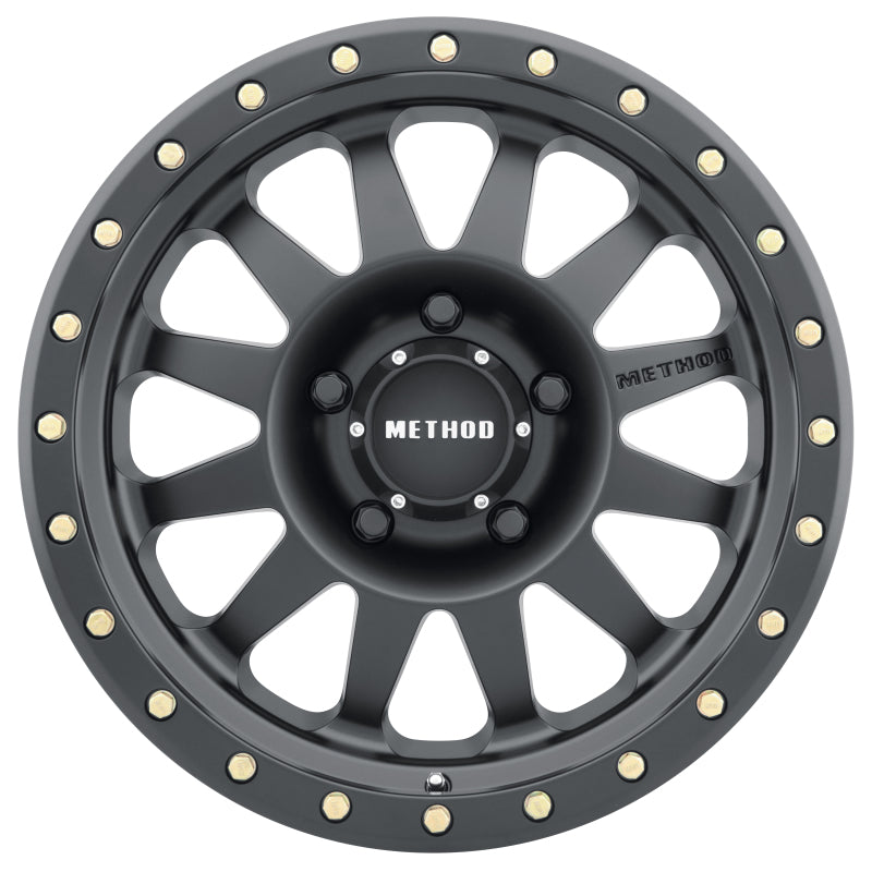 Method MR304 Double Standard 15x10 -50mm Offset 5x4.5 83mm CB Matte Black Wheel - DTX Performance